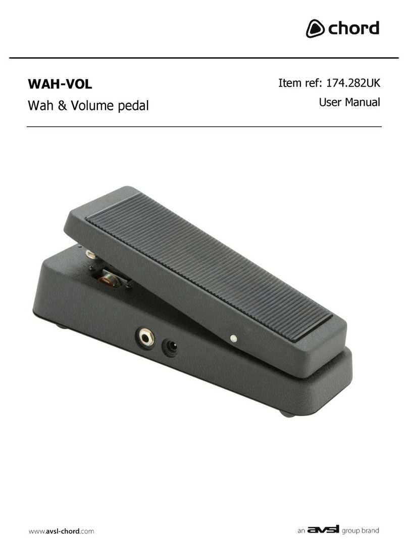Chord WAH-VOL user manual