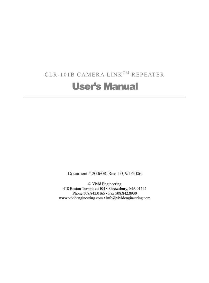 Vivid CAMERA LINK CLR-101B User manual