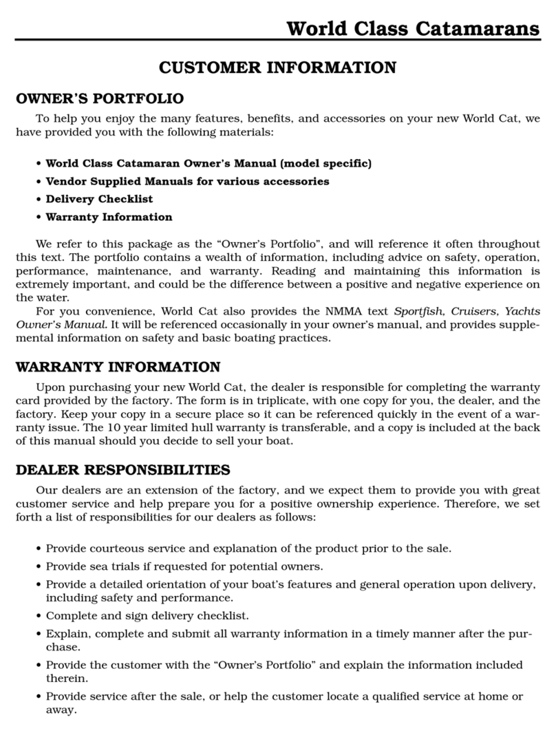 World Cat 270ECS 2003 Customer information
