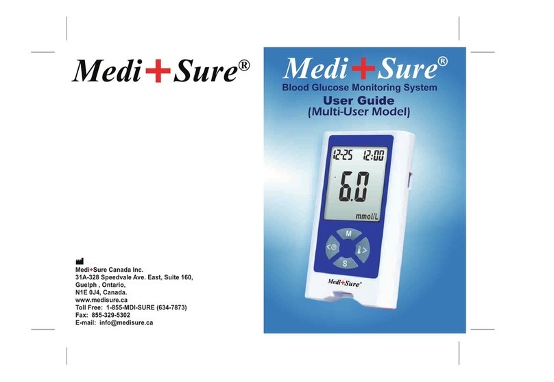 MediSure Blood glucose monitoring system User manual