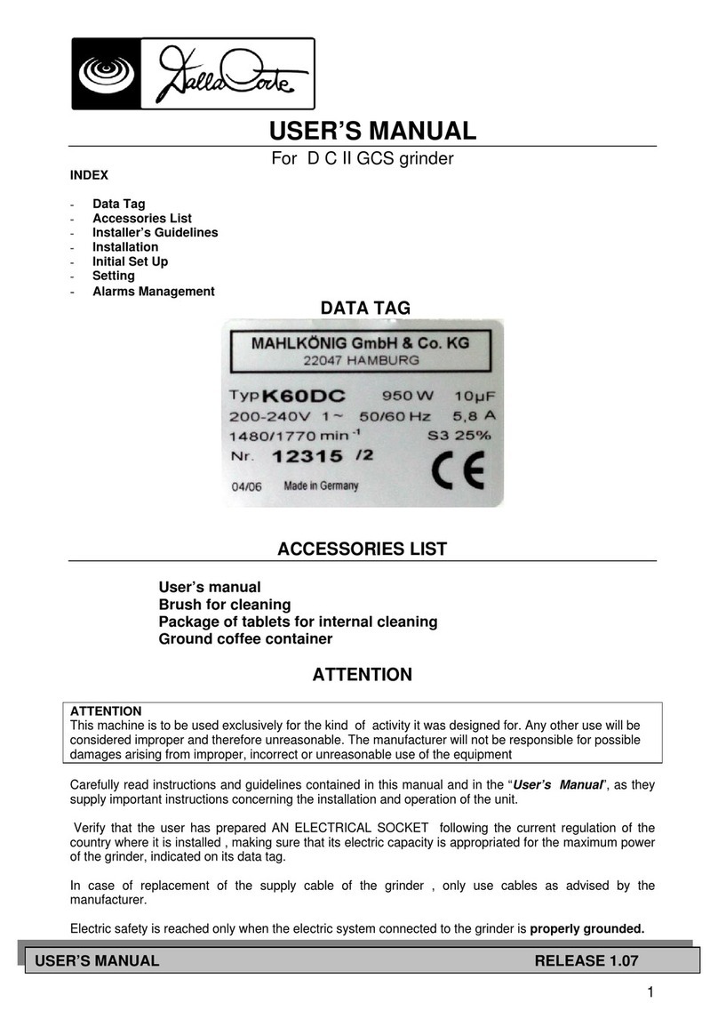 DallaCorte DallaCorte DC II GCS User manual