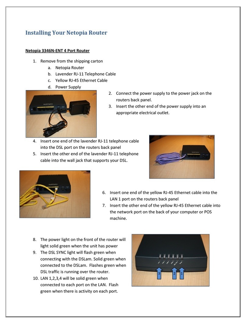 Netopia 3346N-ENT User manual