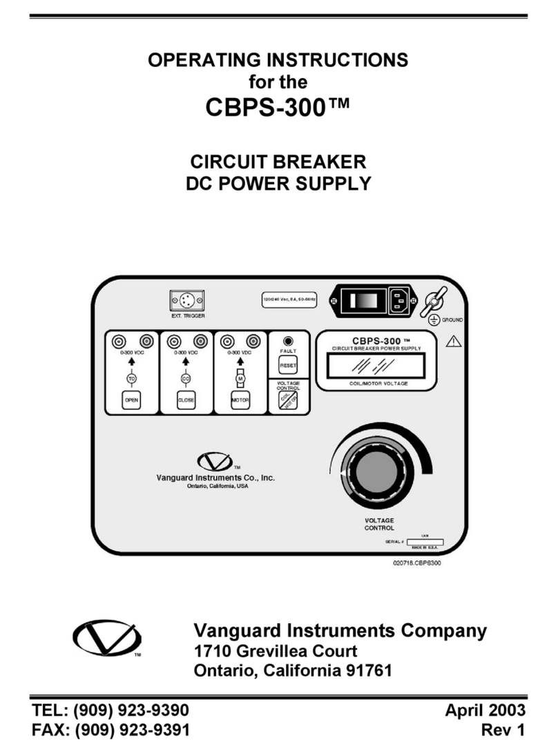 Vanguard Instruments CBPS-300 User manual