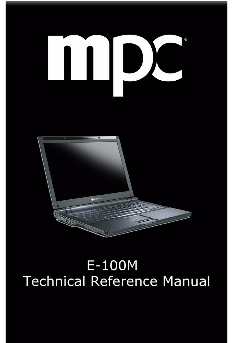 Gateway E-100M Product manual