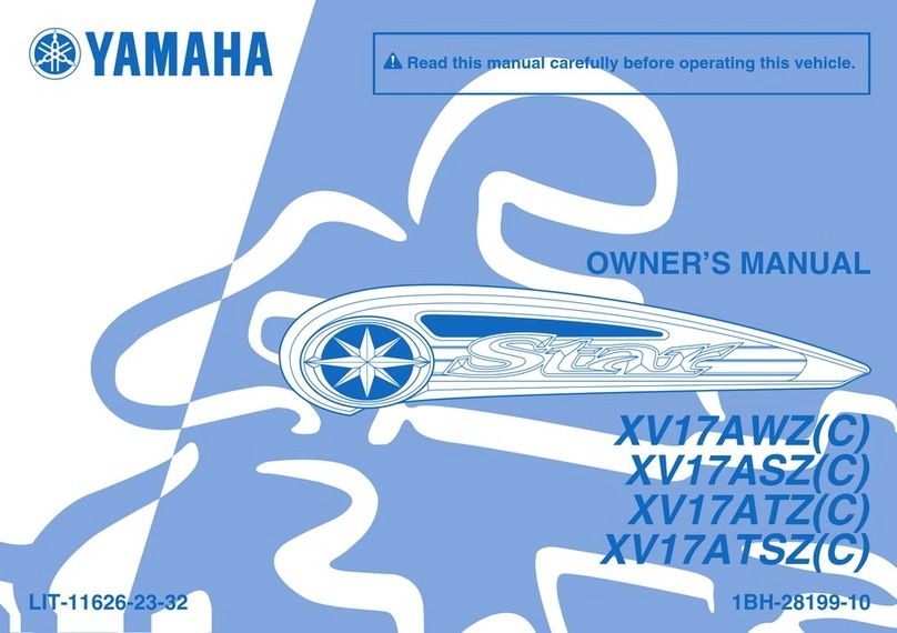 Yamaha XV17AWZ User manual