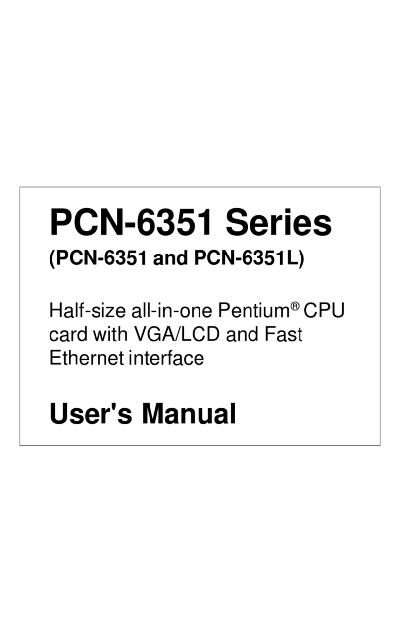 Advantech PCN-6351 Series User manual