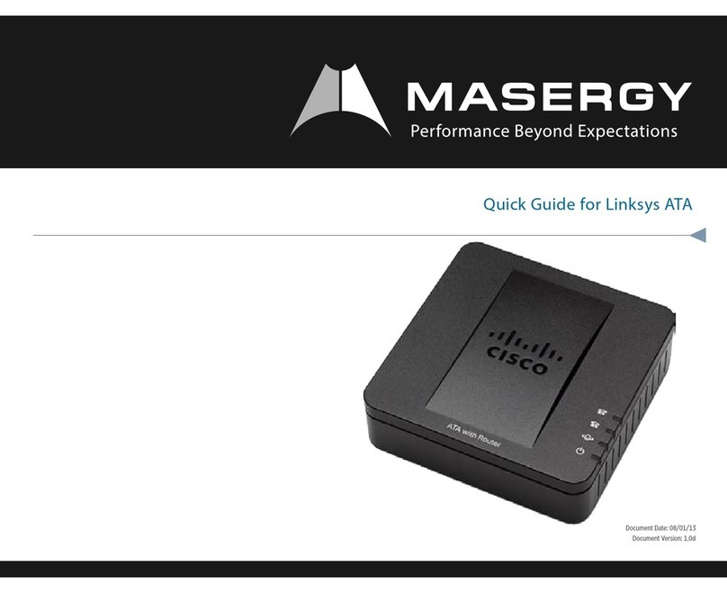 Cisco Linksys ATA User manual Cisco Linksys ATA User manual