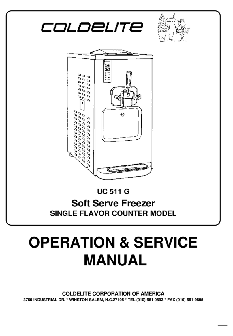 Coldelite UC 511 G Installation and operating instructions