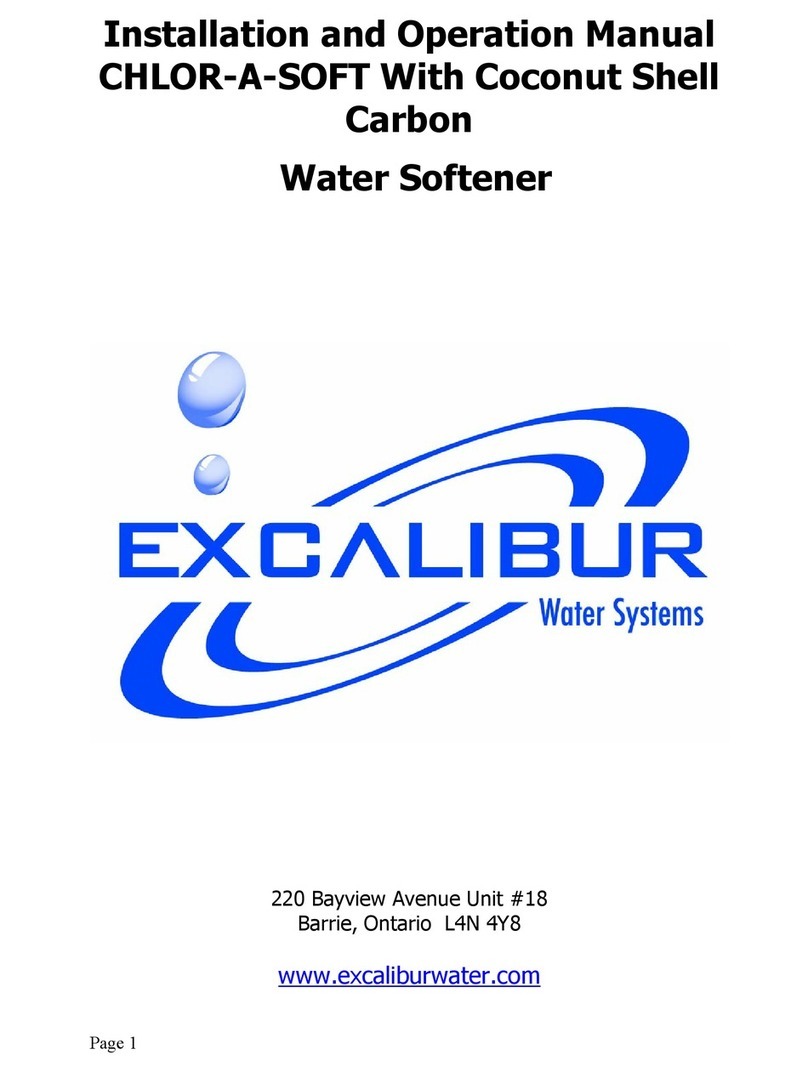Excalibur CHLOR-A-SOFT Installation and operaion manual
