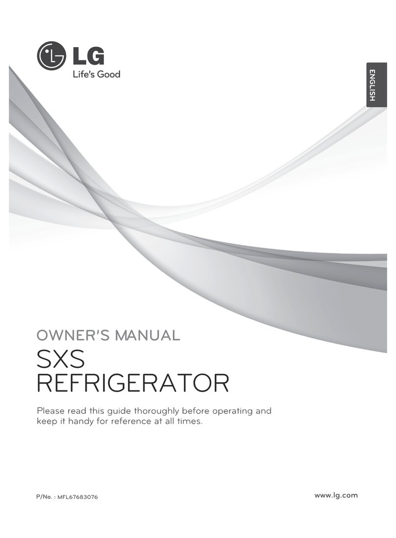 LG SXS Refrigerator User manual