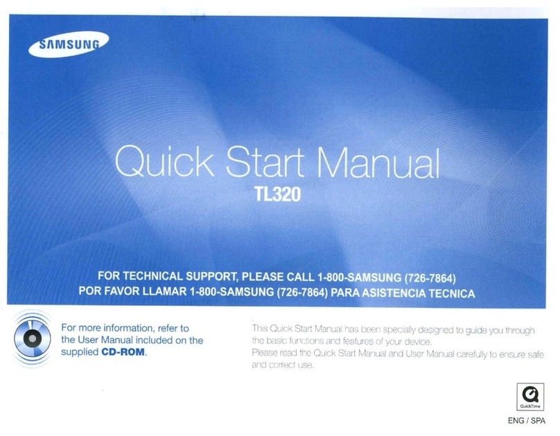 Samsung TL320 - Digital Camera - Compact Instruction manual