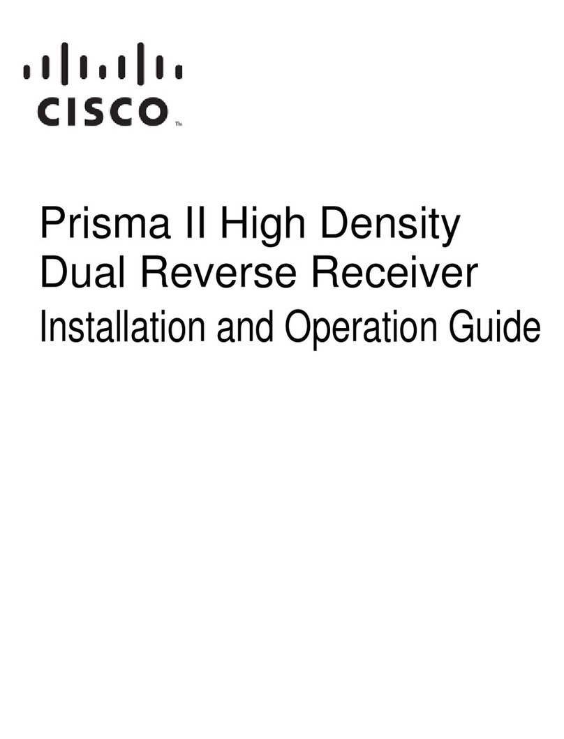 Cisco Prisma II Operating instructions