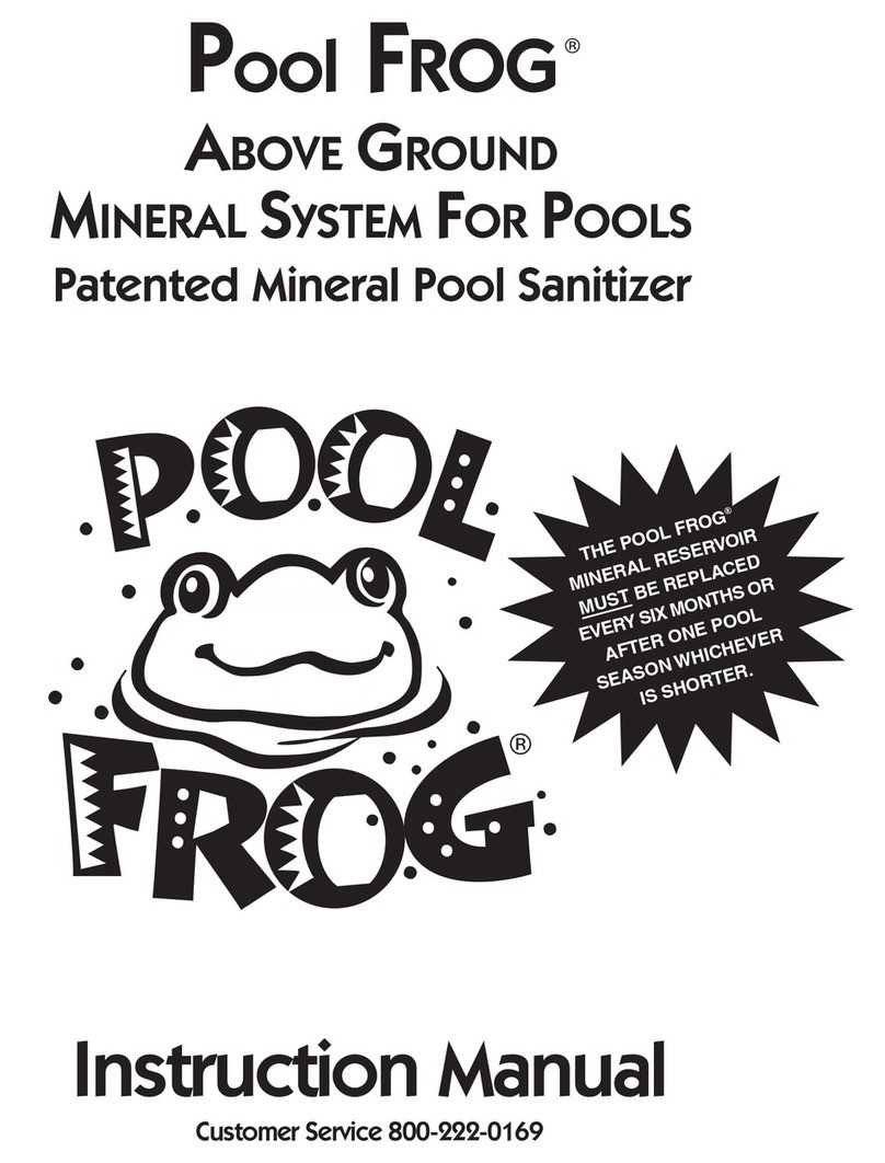 Pool Frog ABOVE GROUND MINERAL SYSTEM FOR POOLS instruction manual