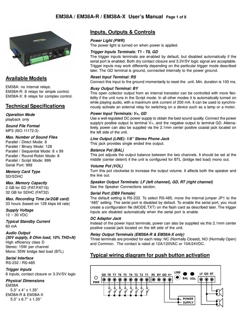 Eletech EM38A user manual