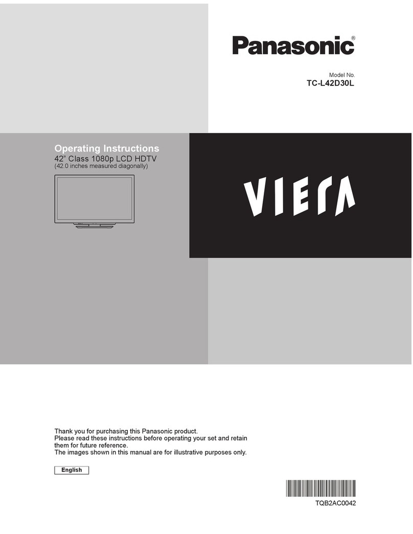 Panasonic Viera TC-L42D30L User manual Panasonic Viera TC-L42D30L User manual