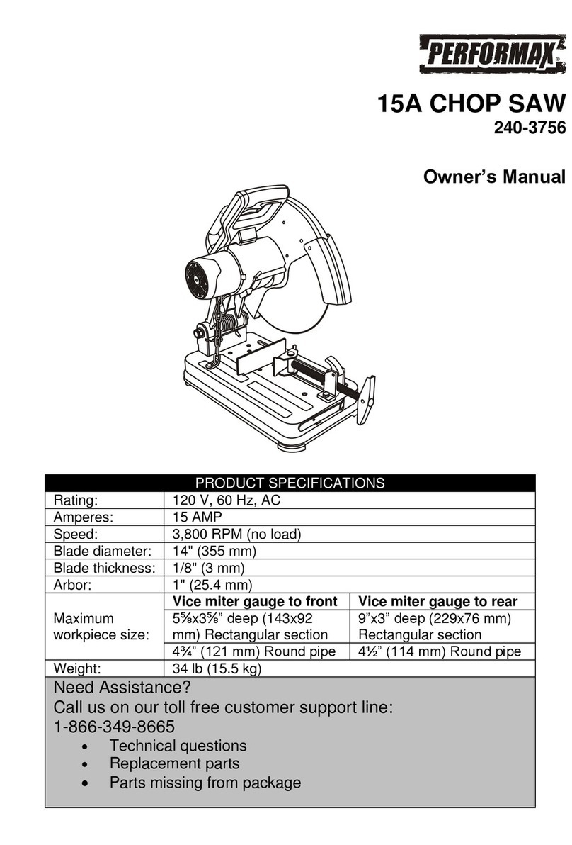 Performax 240-3756 User manual