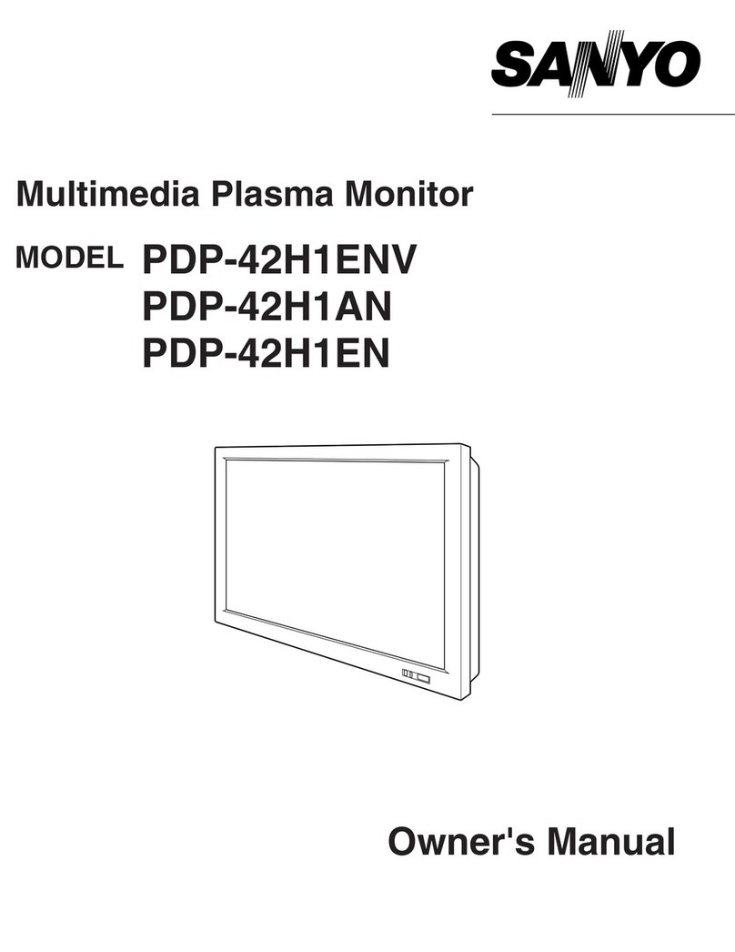 Sanyo PDP-42H1ENV User manual Sanyo PDP-42H1ENV User manual