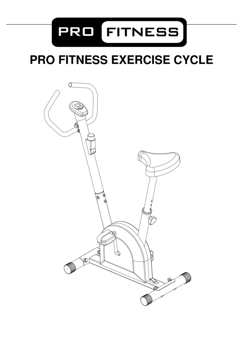 Pro Fitness EXERCISE CYCLE instruction manual