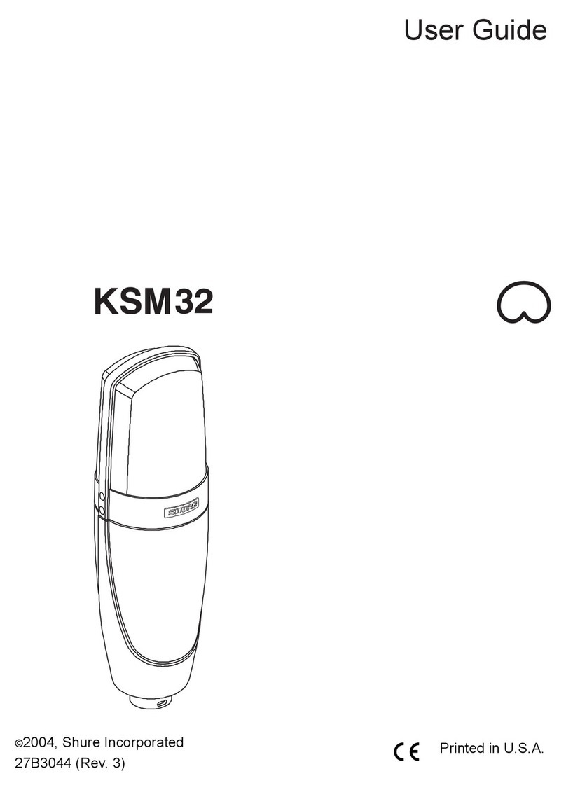 Shure KSM32 User manual