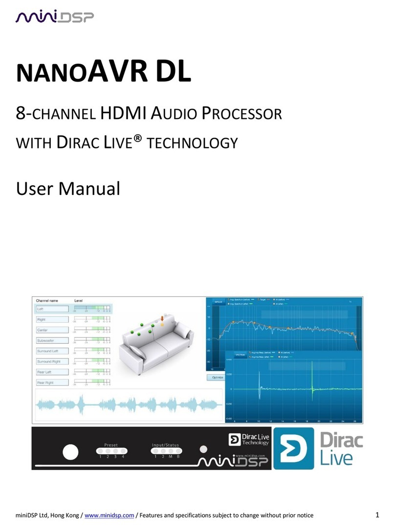 miniDSP NANOAVR DL user manual
