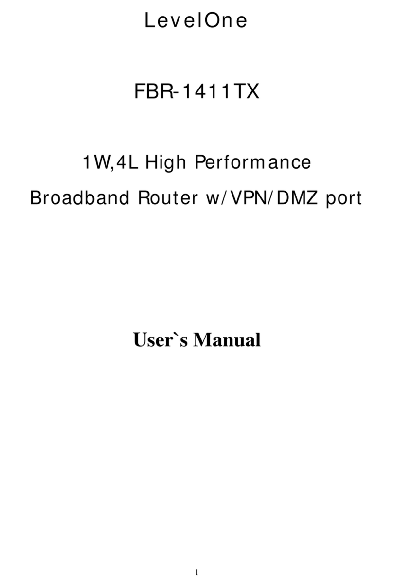 LevelOne FBR-1411TX user manual