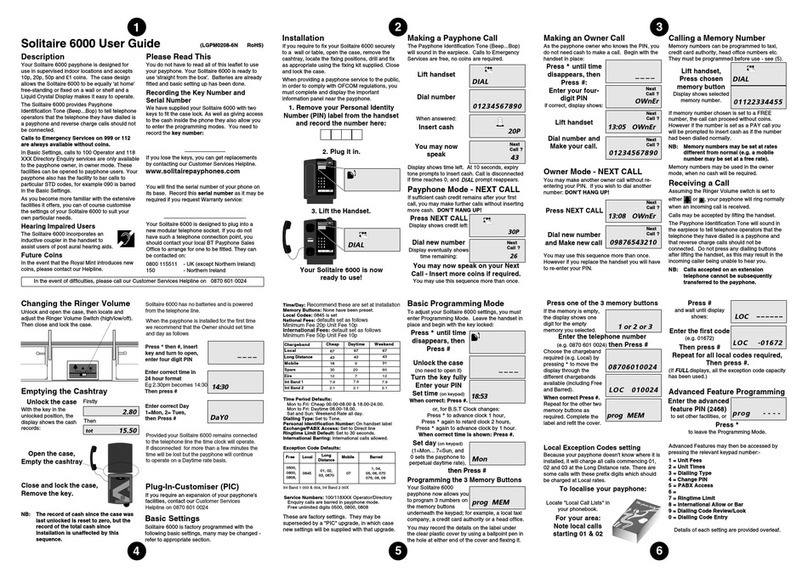 Solitaire 6000 user guide