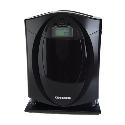 Oreck AIRH1Q Series User manual