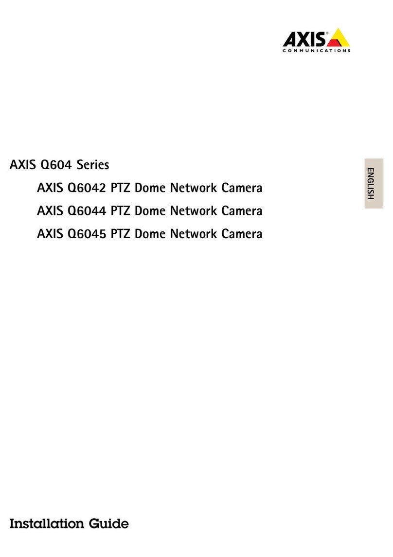 Axis Q6042 PTZ User manual