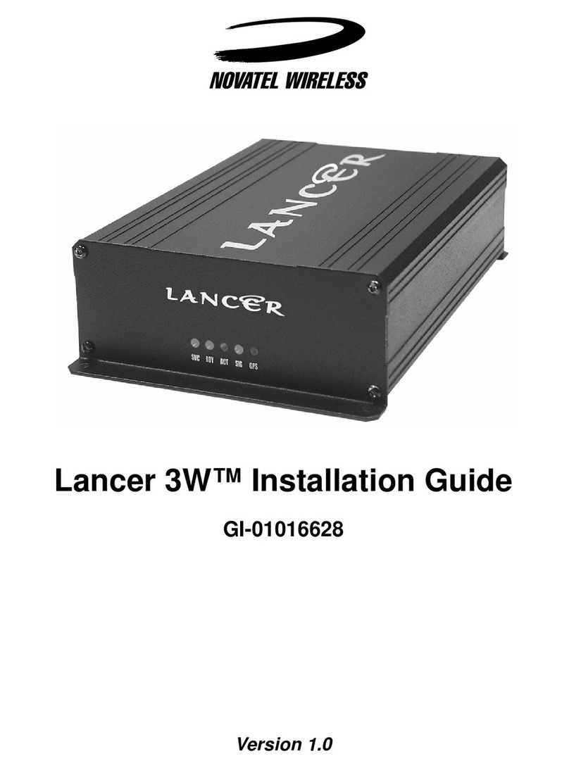 Novatel Lancer 3W installation guide