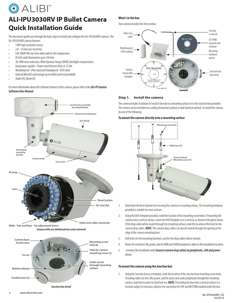 ALIBI ALI-IPU3030RV Quick installation guide