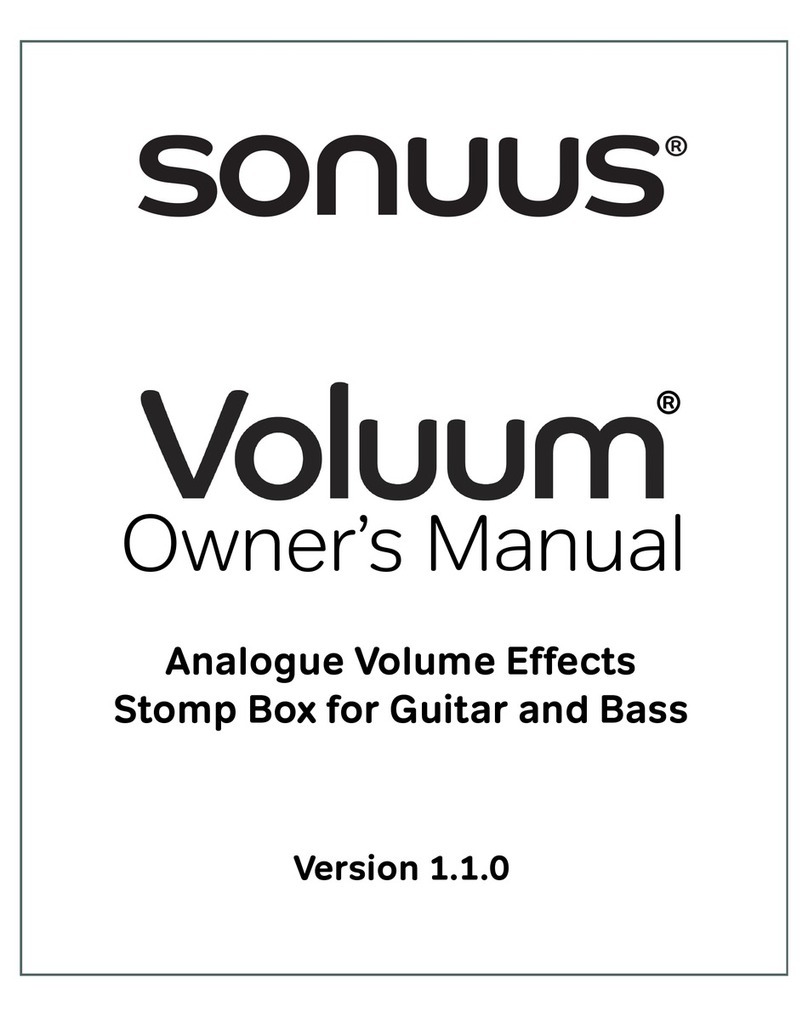 Sonuus Voluum owner's manual