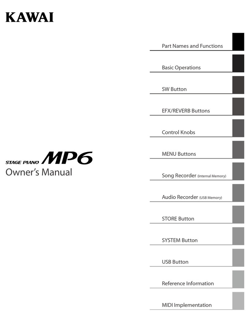 Kawai MP6 owner's manual