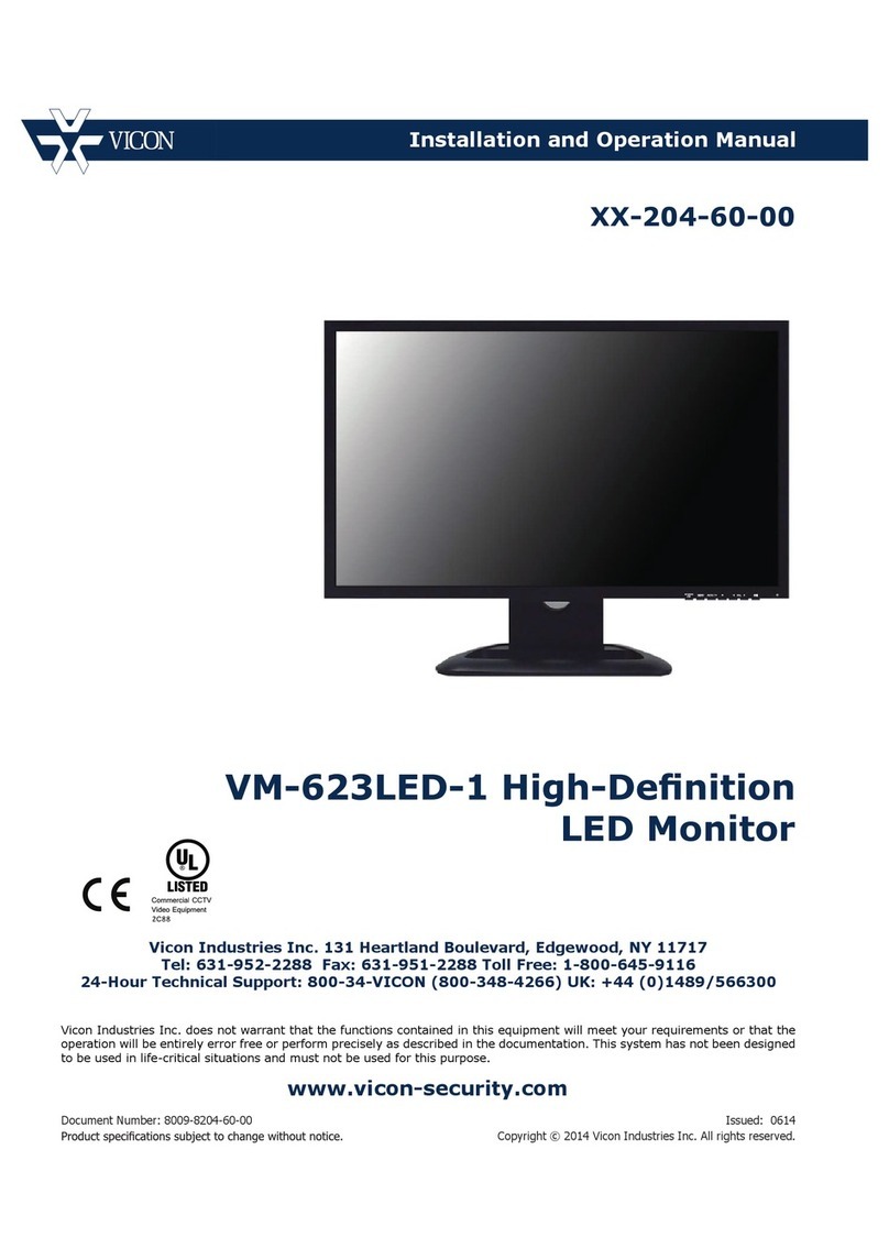 Vicon VM-623LED-1 User manual