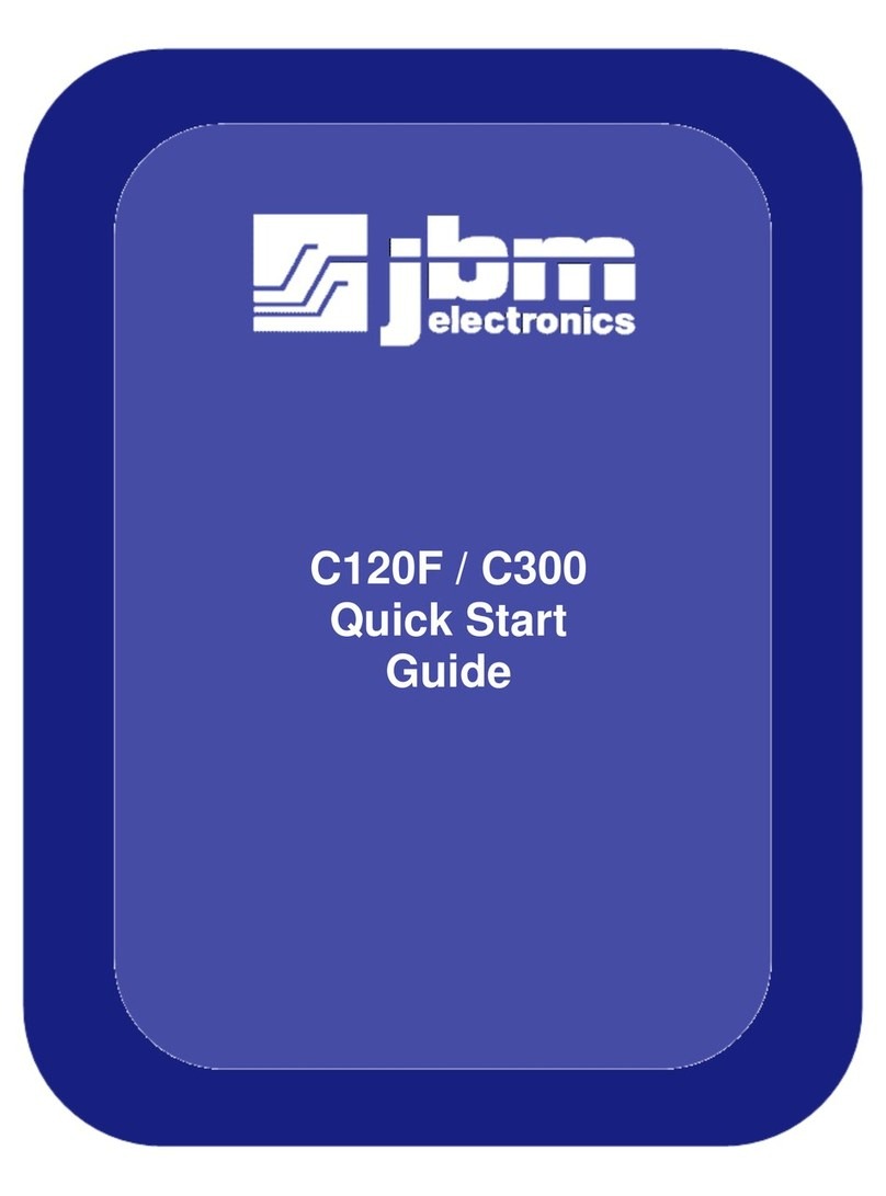 JBM electronics C120F quick start guide