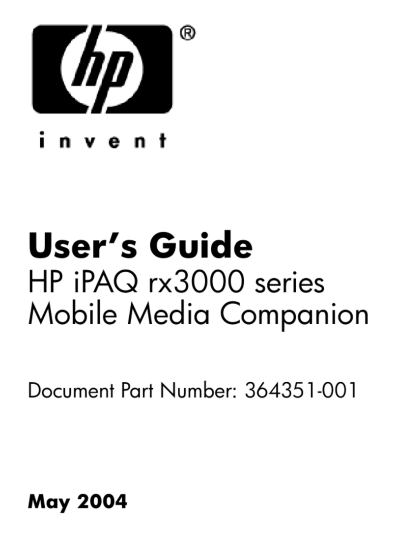 HP iPAQ rx3000 series User manual HP iPAQ rx3000 series User manual