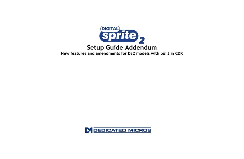 Dedicated Mircros Digital Sprite 2 Installation and operating instructions