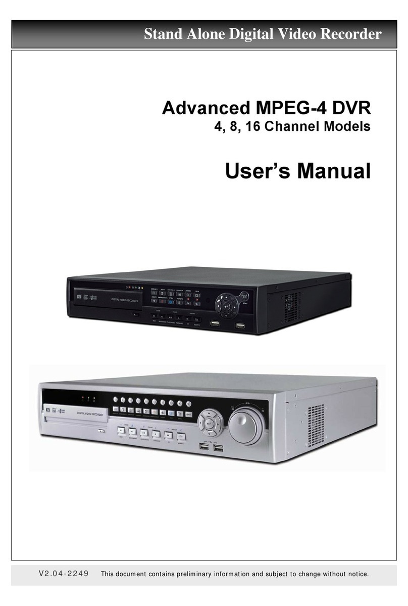 ACM Security System Advanced MPEG-4 DVR user manual