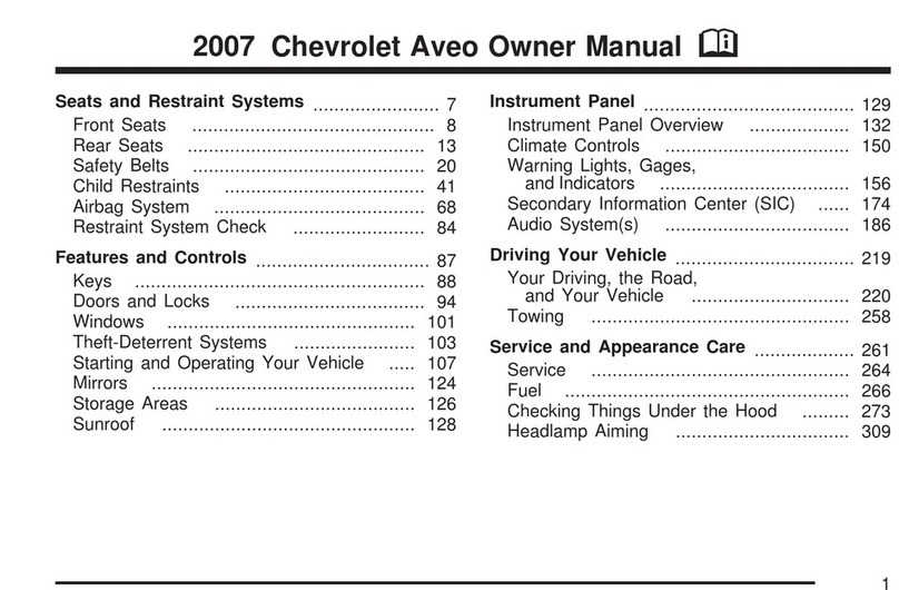 Chevrolet Aveo 2007 User manual