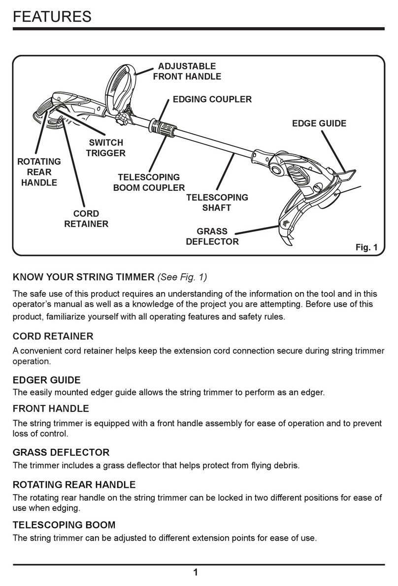 Menards String Trimmer user manual