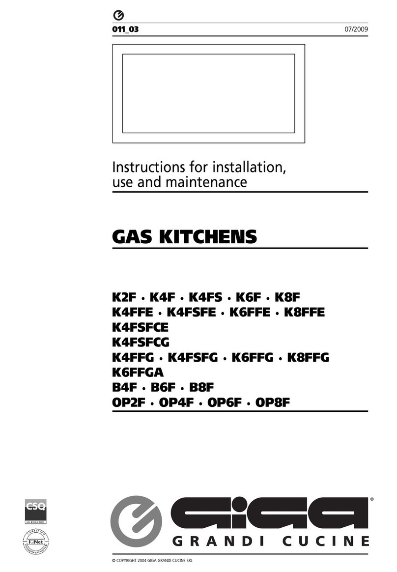 GIGA K2F Instructions for installation, use and maintenance GIGA K2F Instructions for installation, use and maintenance