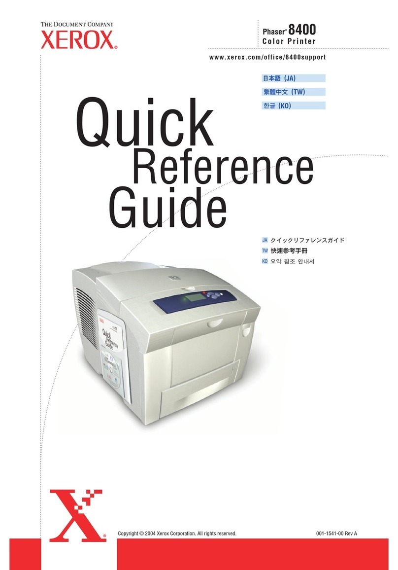 Xerox Phaser 8400 User manual Xerox Phaser 8400 User manual