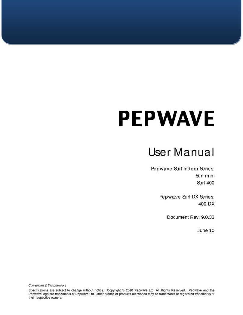 Pepwave Surf mini User manual