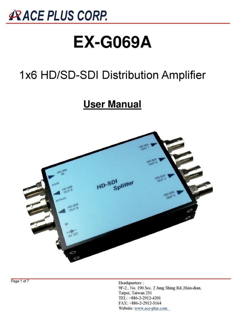 Ace Plus EX-G069A user manual