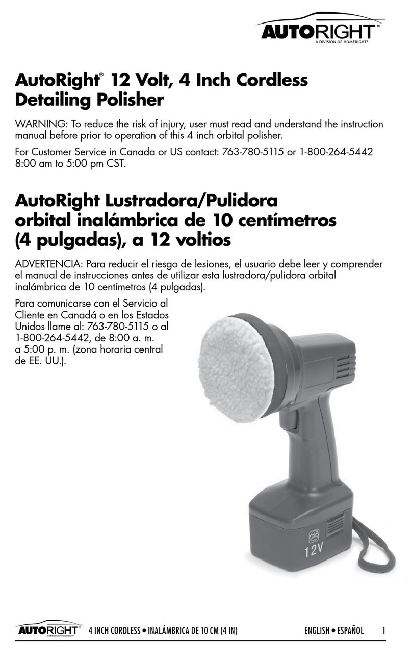 autoright 4 inch Cordless User manual