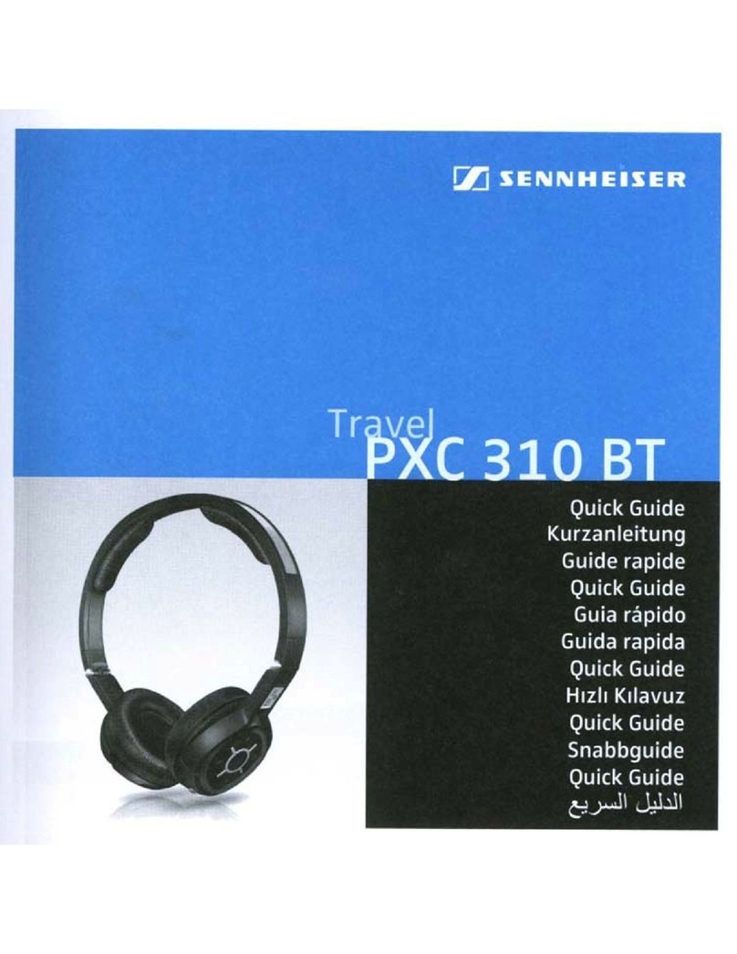 Sennheiser PXC 310 BT quick guide