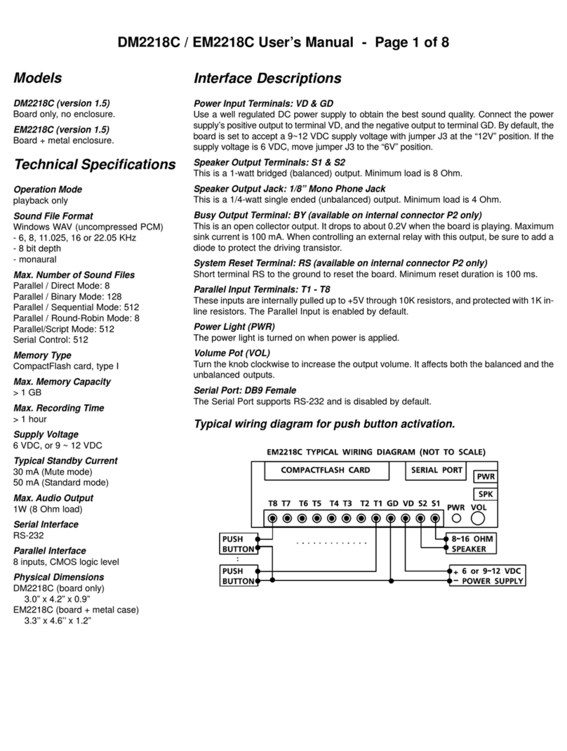 Eletech DM2218C user manual