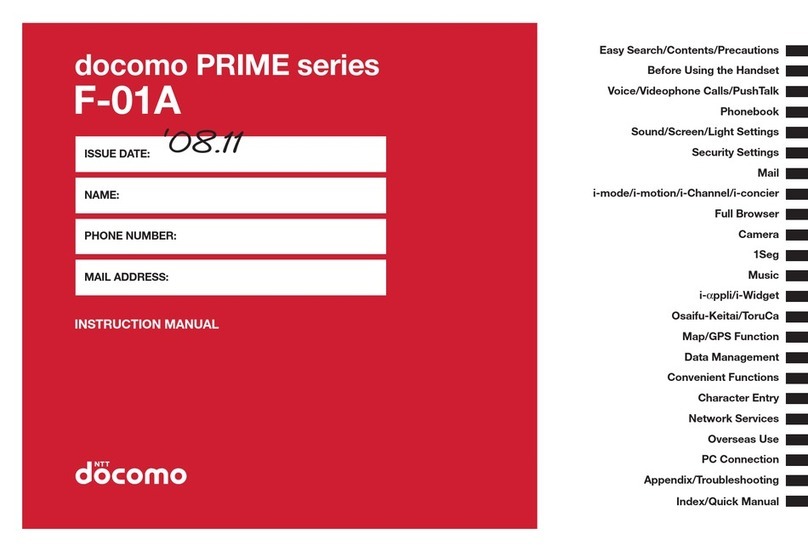 Docomo F-01A instruction manual