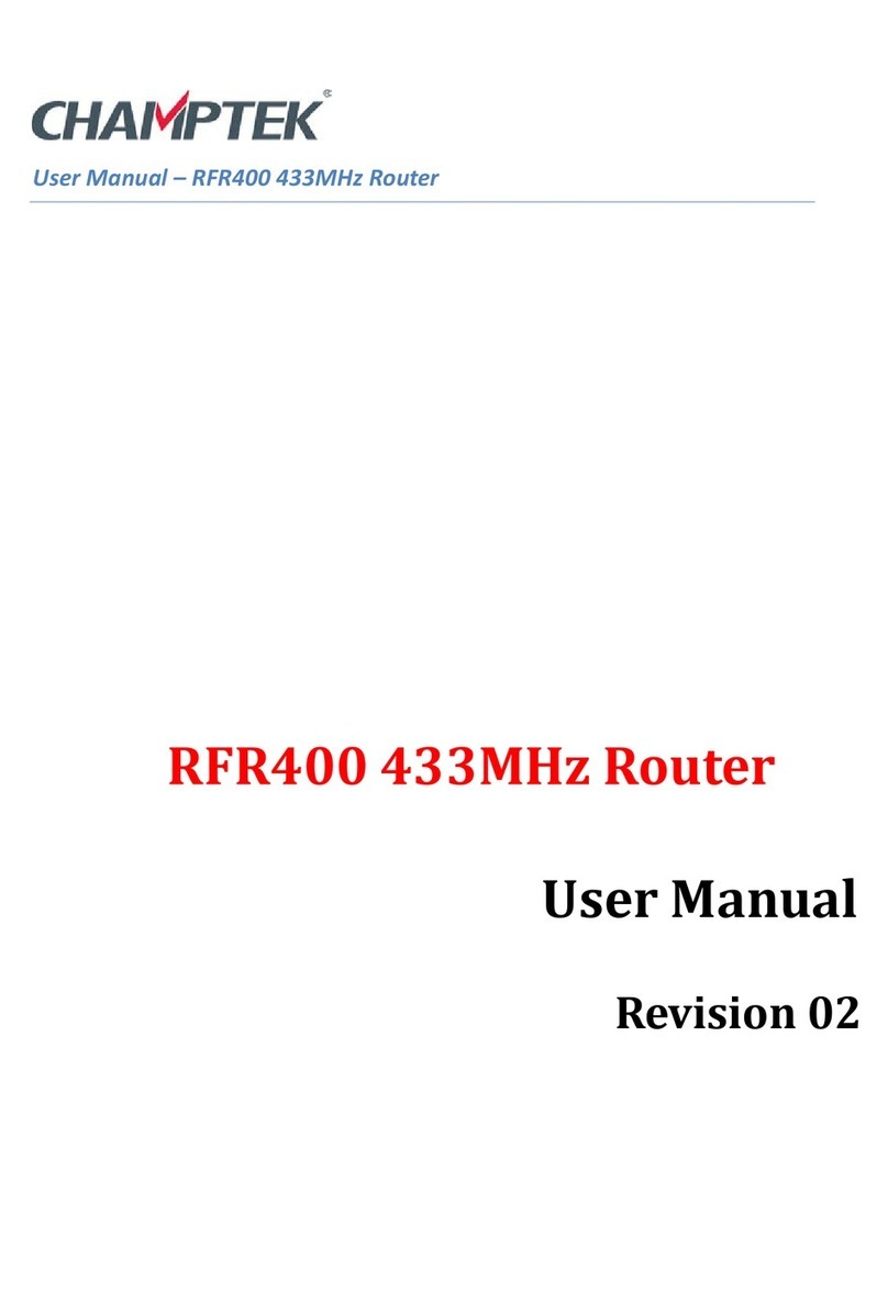 Champtek RFR400 user manual