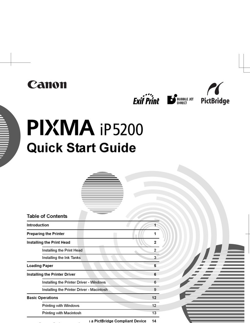 Canon Pixma iP5200 Series User manual