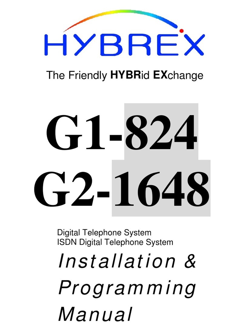 HYBREX G1-824 Installation & programming manual